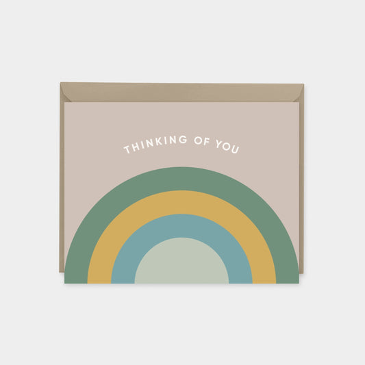 Rainbow Thinking of You Card III-Greeting & Note Cards-The Design Craft