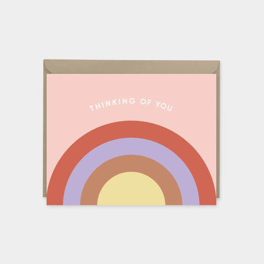 Rainbow Thinking of You Card IV-Greeting & Note Cards-The Design Craft