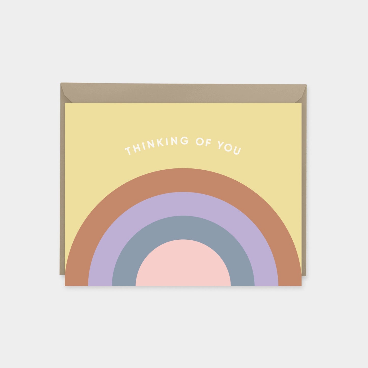 Rainbow Thinking of You Card V-Greeting & Note Cards-The Design Craft