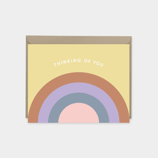 Rainbow Thinking of You Card V-Greeting & Note Cards-The Design Craft