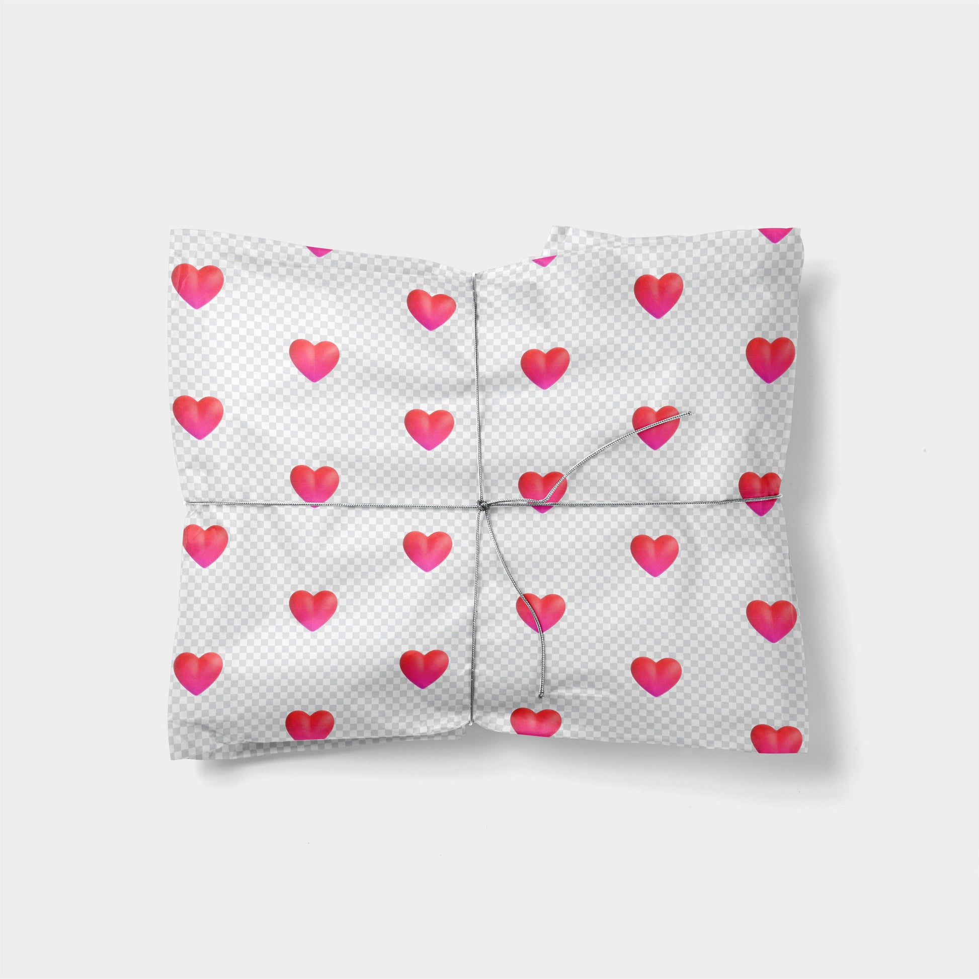 Red Heart Emoji Gift Wrap-Gift Wrapping-The Design Craft