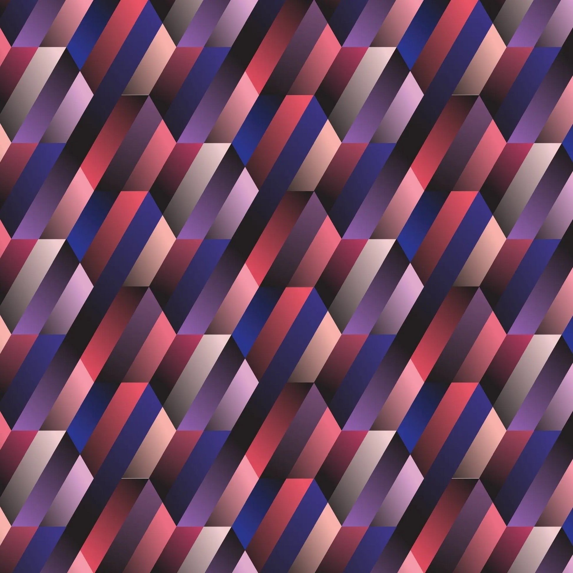 Red & Purple Gradient Tiles Gift Wrap