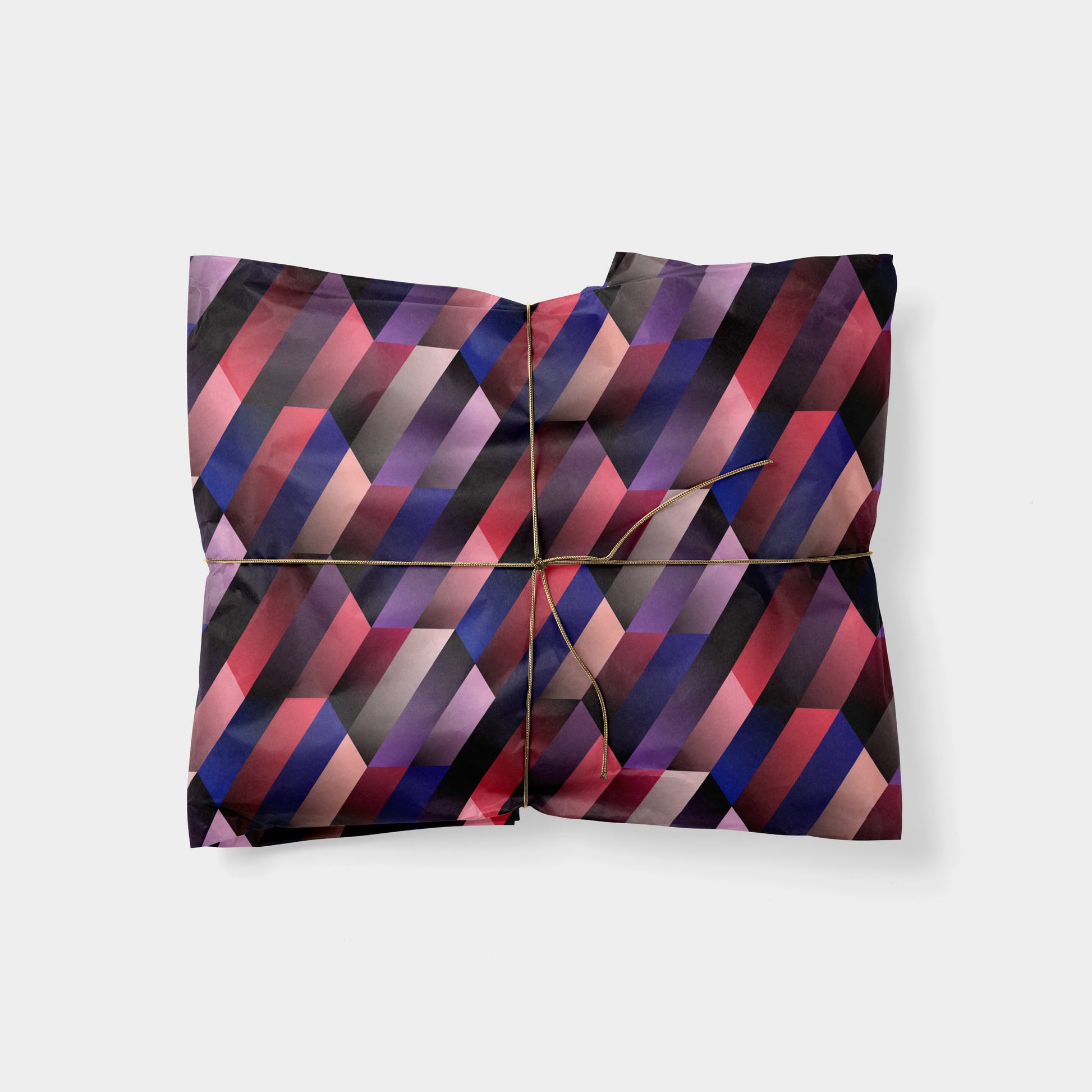 Red & Purple Gradient Tiles Gift Wrap