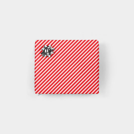 Red and White Stripe Christmas Wrapping-Gift Wrapping-The Design Craft