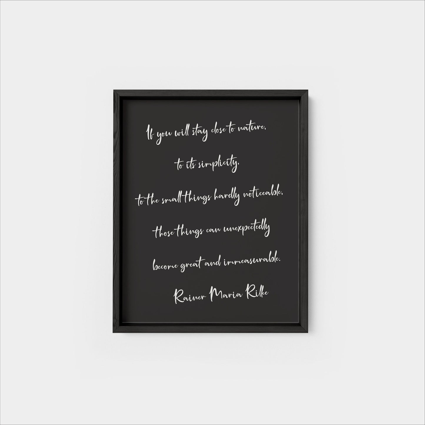 Rilke Quote Art Print , Custom-Art Prints-The Design Craft