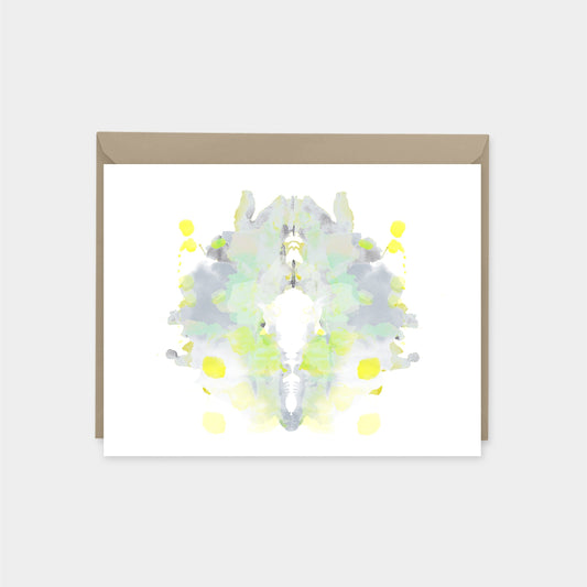 Rorschach Test Card VIII, India Ink Art-Greeting & Note Cards-The Design Craft