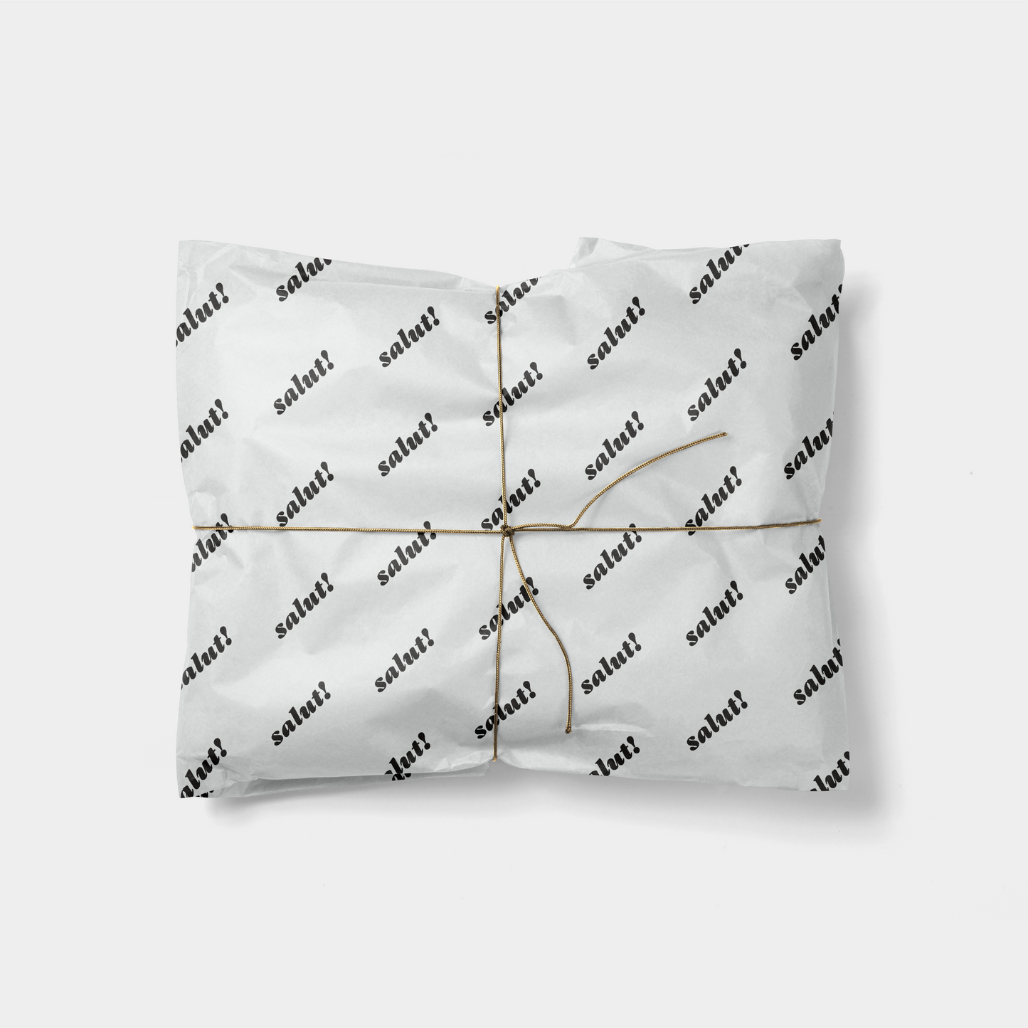 'Salut!' Custom Typography Gift Wrap-Gift Wrapping-The Design Craft