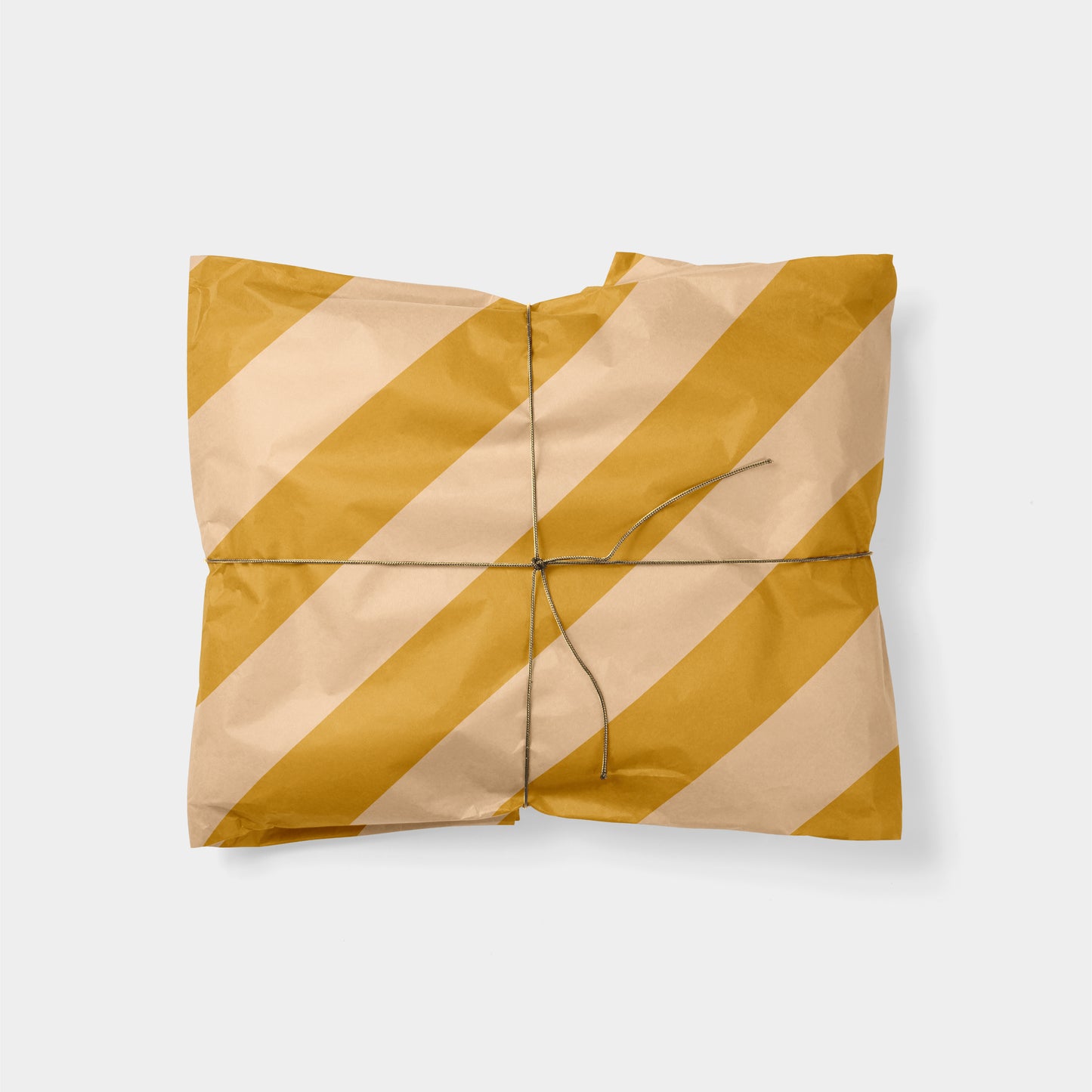 Sandy Brown & Peach Striped Wrap