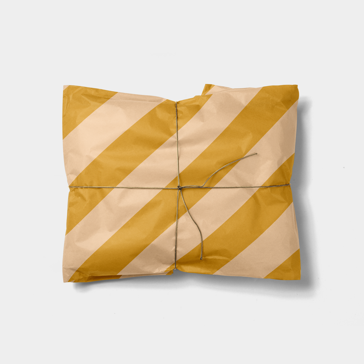 Sandy Brown and Peach Colorful Striped-Gift Wrapping-The Design Craft