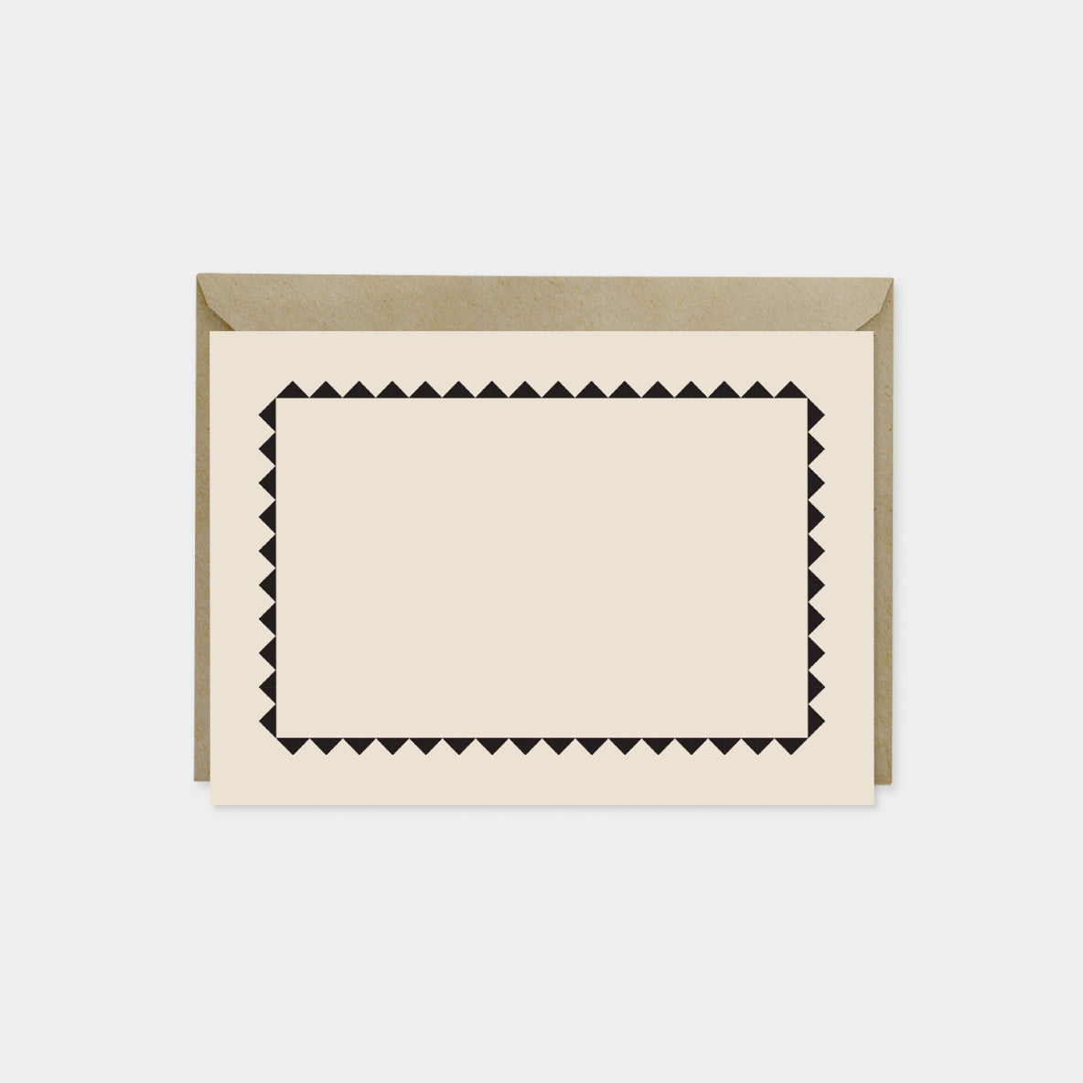 Sawtooth Border Note Cards IV-Greeting & Note Cards-The Design Craft