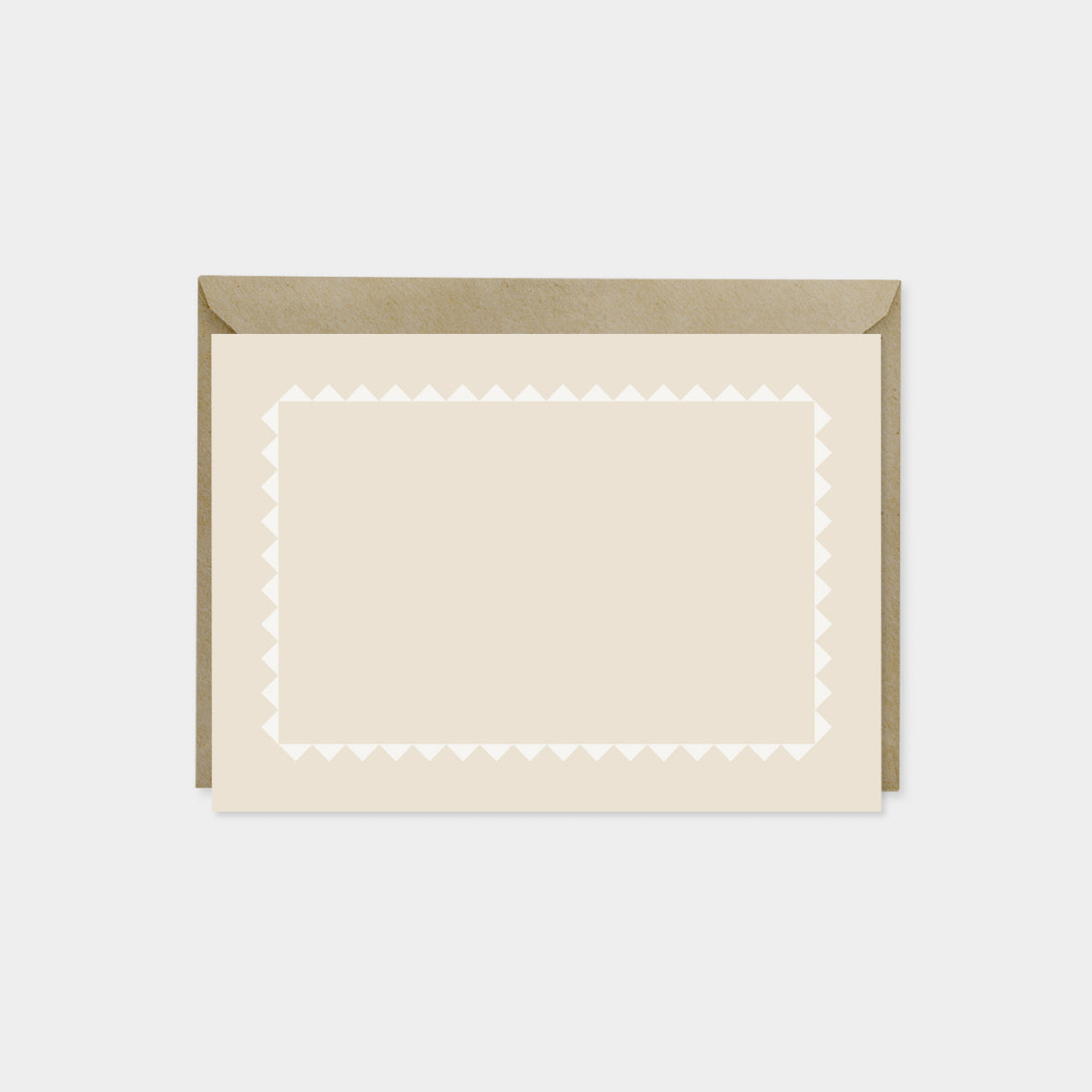 Sawtooth Border Note Cards V-Greeting & Note Cards-The Design Craft