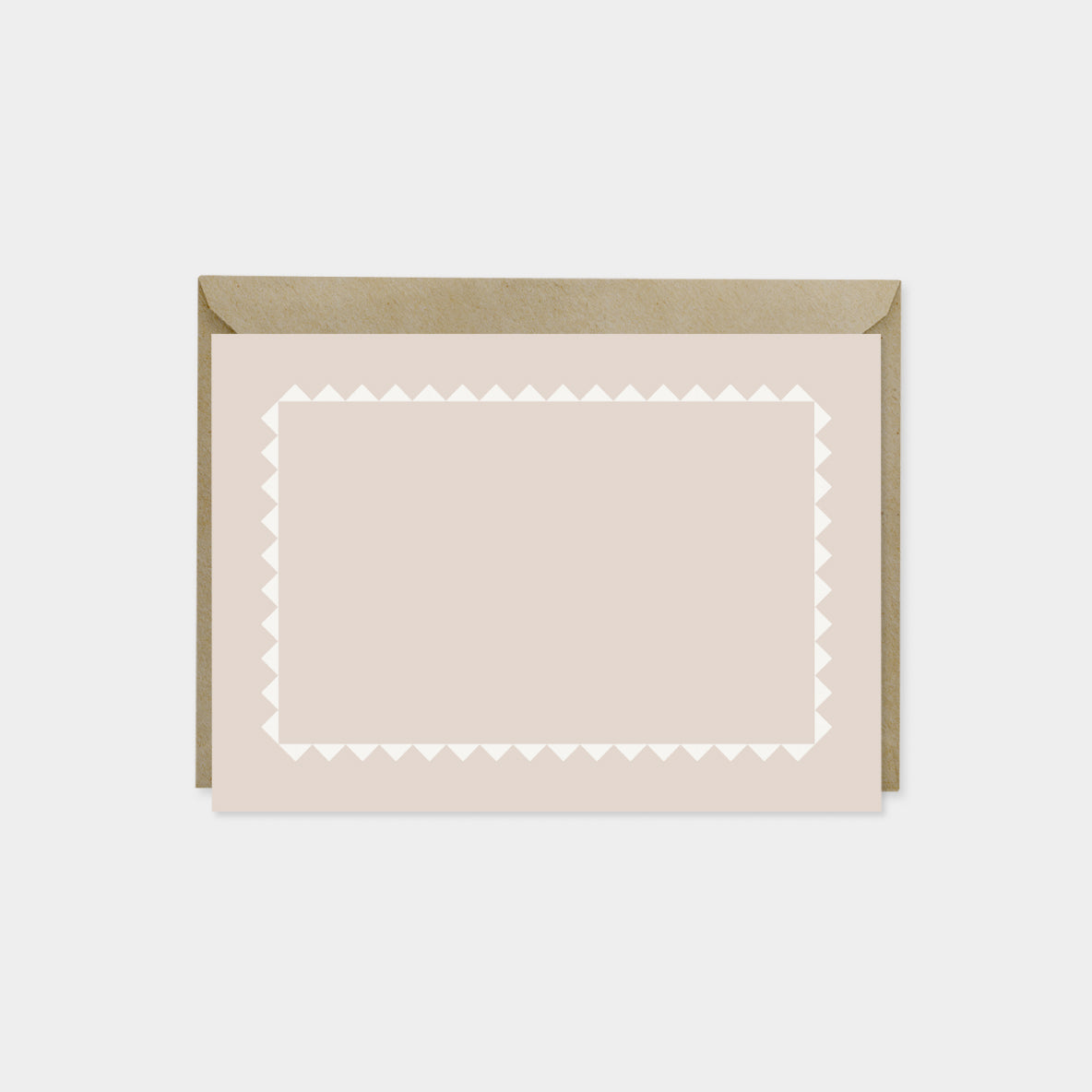 Sawtooth Border Note Cards VI-Greeting & Note Cards-The Design Craft