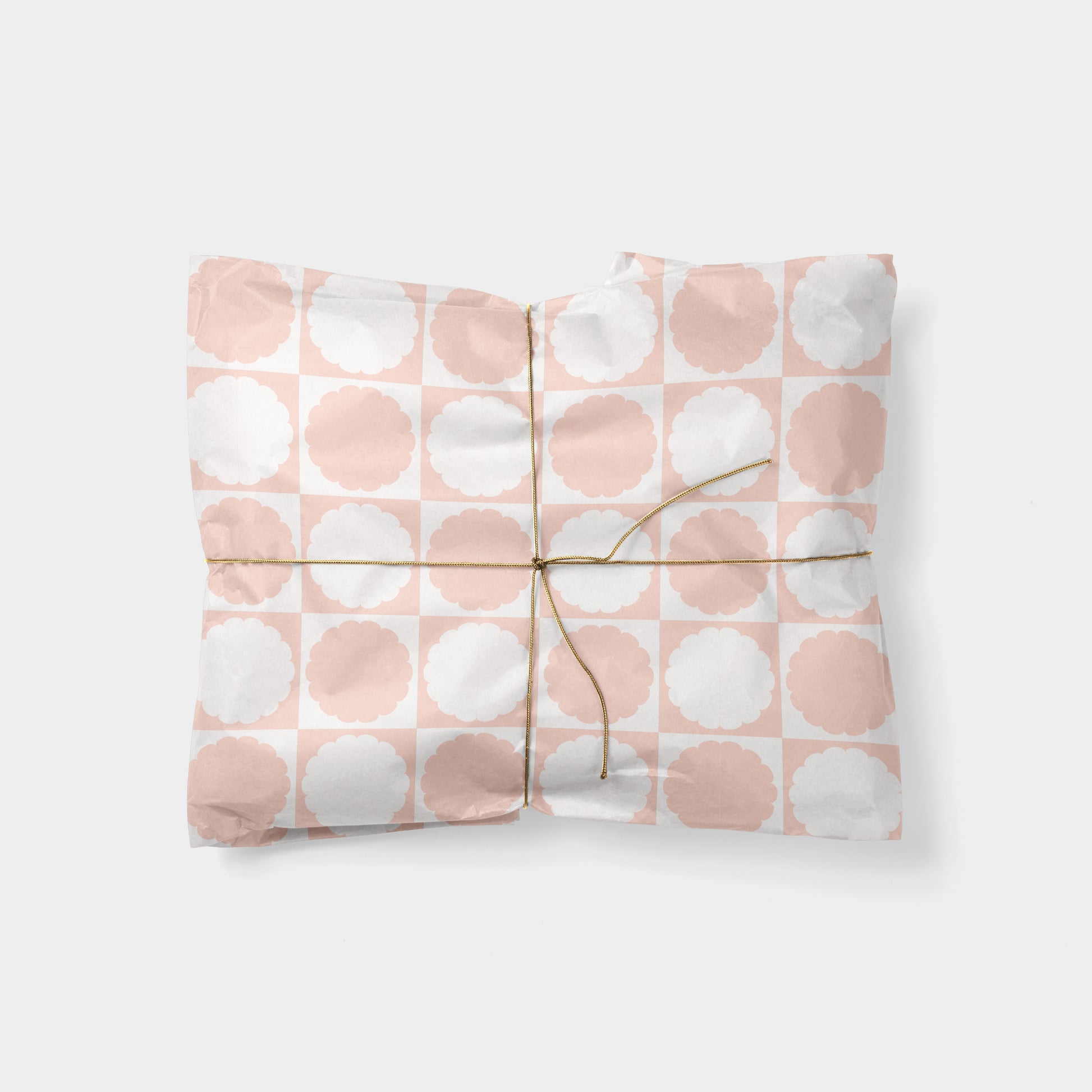 Scallop Checker Gift Wrap