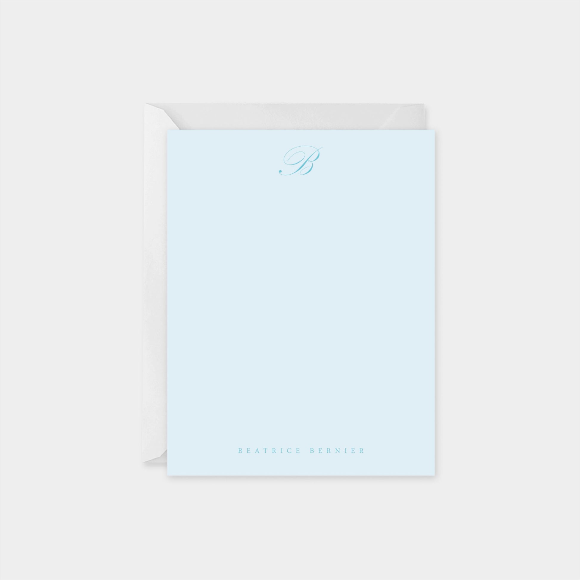 Script Monogram Note Card-Greeting & Note Cards-The Design Craft