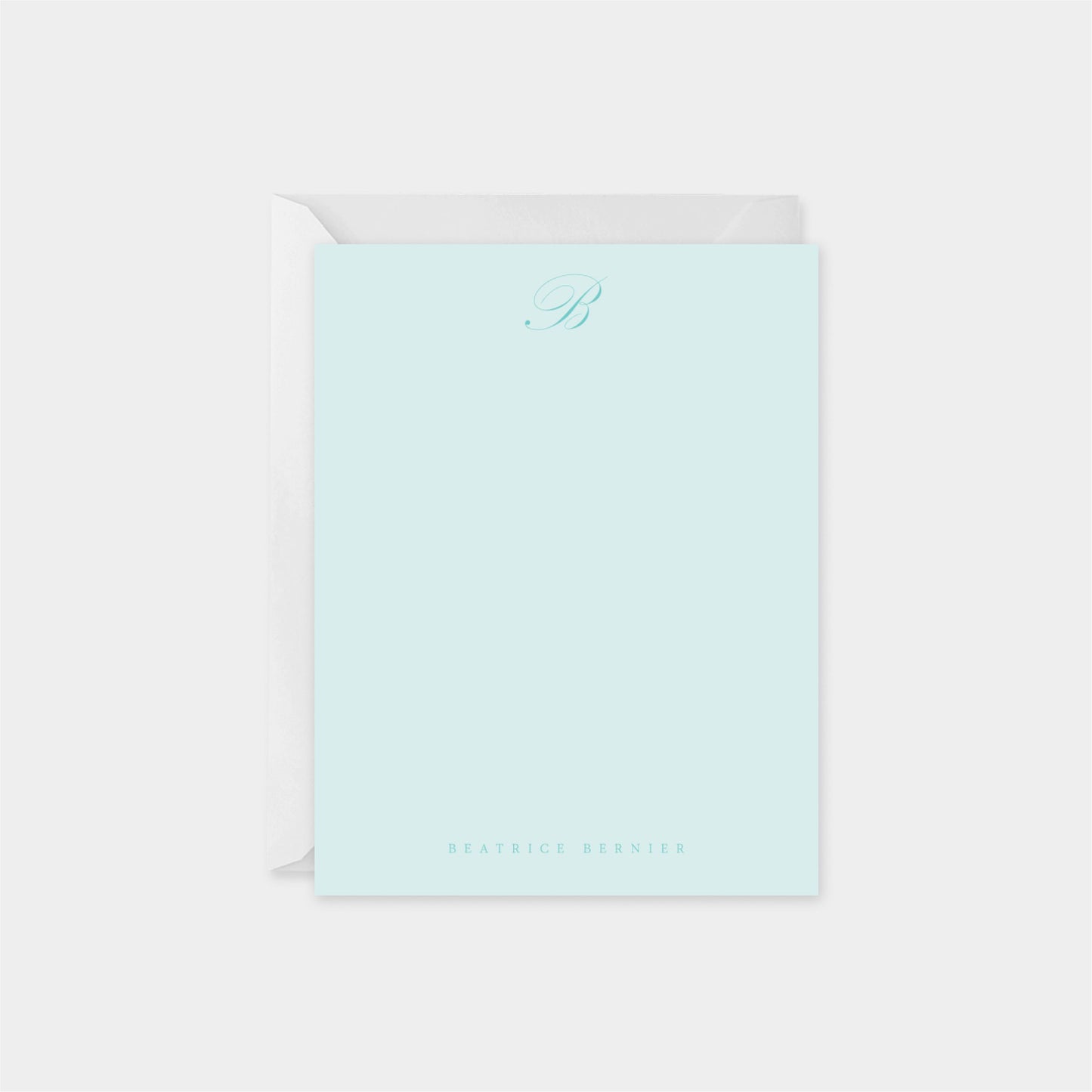 Script Monogram Note Card II-Greeting & Note Cards-The Design Craft