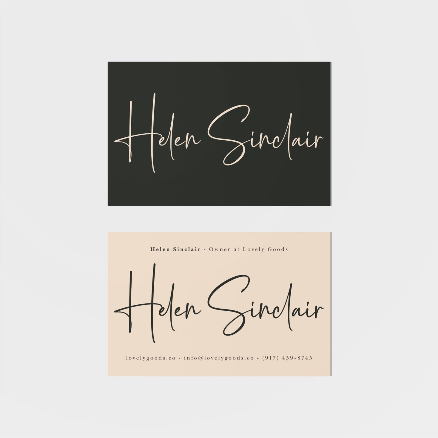 Signature Business Card-Greeting & Note Cards-The Design Craft