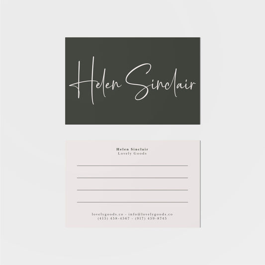 Signature Notes Business Card-Greeting & Note Cards-The Design Craft