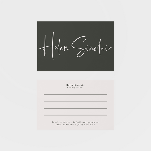 Signature Notes Business Card-Greeting & Note Cards-The Design Craft