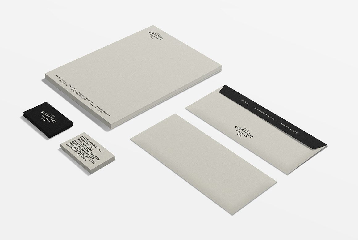 Signature Stationery Set-Design Template-The Design Craft