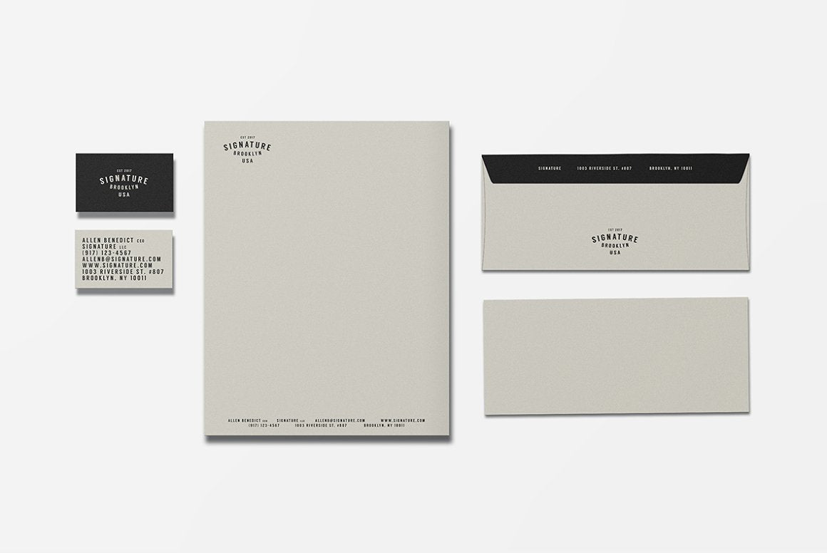 Signature Stationery Set-Design Template-The Design Craft