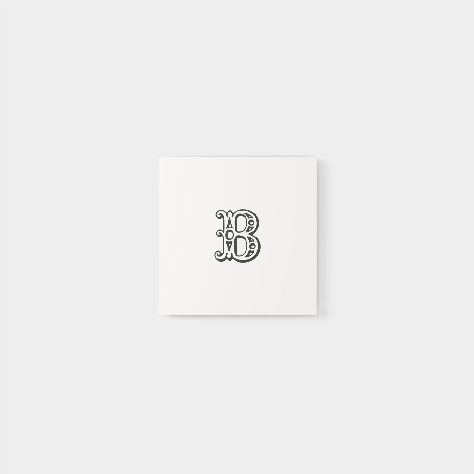 Single Letter Monogram ID Kit III-Greeting & Note Cards-The Design Craft