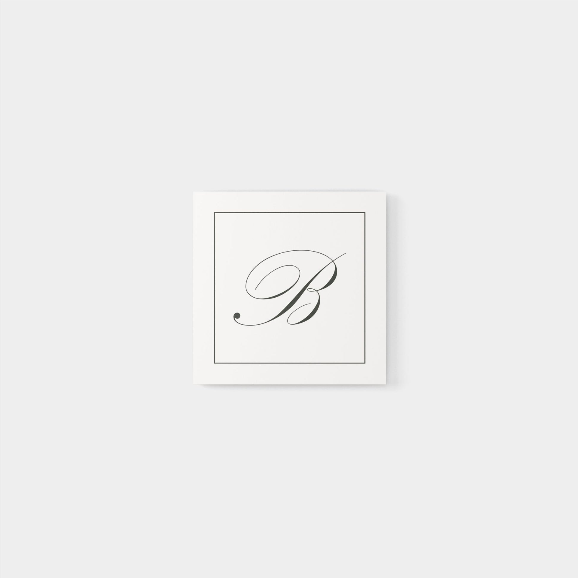 Single Letter Monogram ID Kit VII-Greeting & Note Cards-The Design Craft