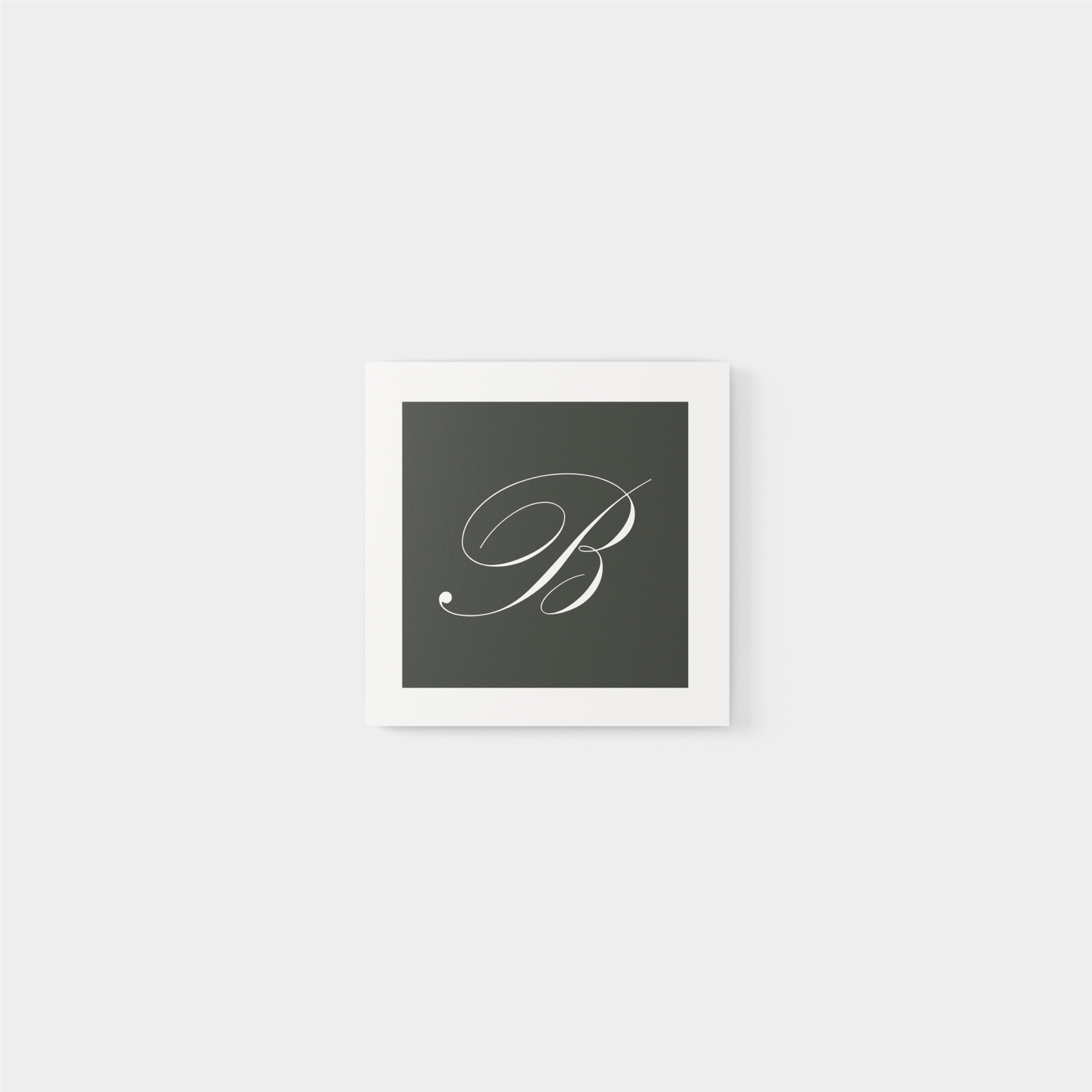 Single Letter Monogram ID Kit VII-Greeting & Note Cards-The Design Craft