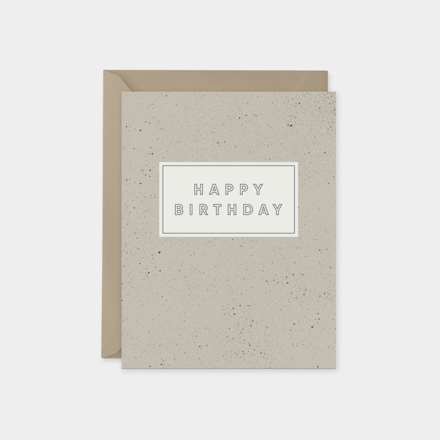 Speckled Happy Birthday Cards, Custom-Greeting & Note Cards-The Design Craft