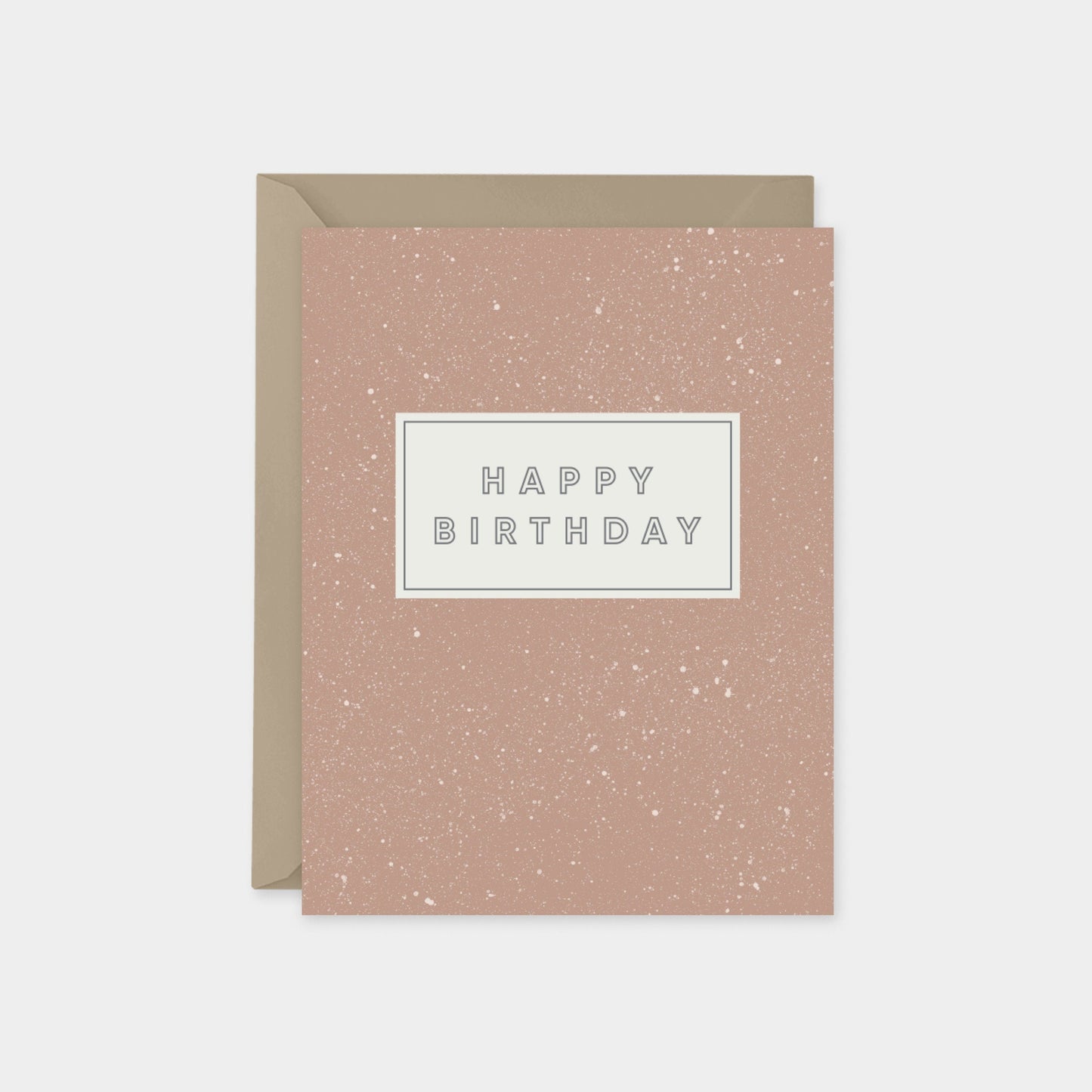 Speckled Happy Birthday Cards, Custom-Greeting & Note Cards-The Design Craft