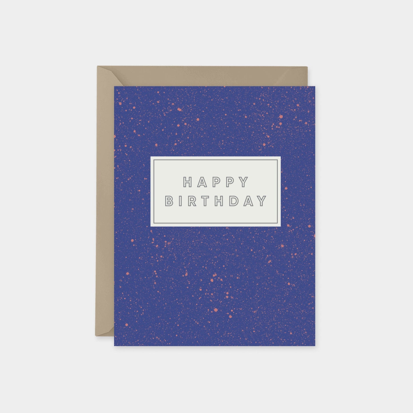 Speckled Happy Birthday Cards, Custom-Greeting & Note Cards-The Design Craft