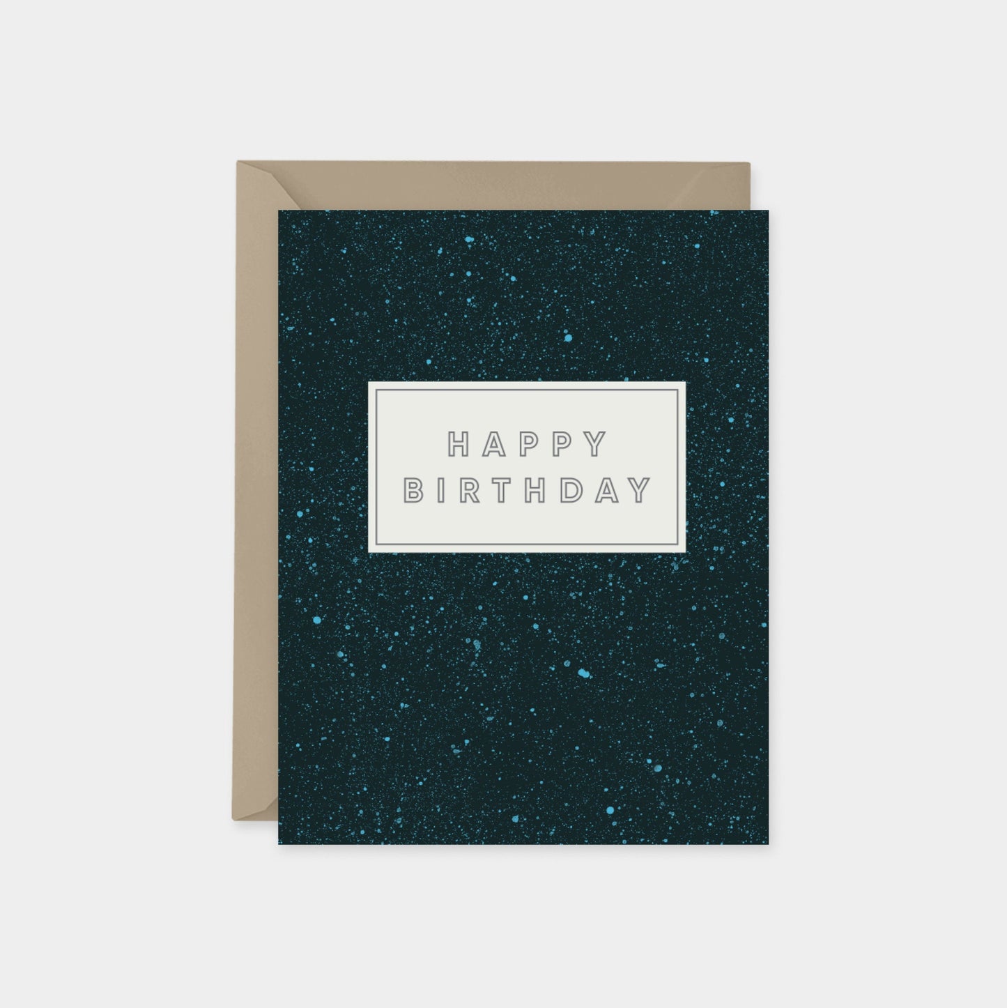 Speckled Happy Birthday Cards, Custom-Greeting & Note Cards-The Design Craft