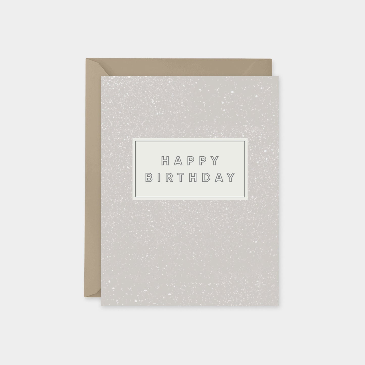 Speckled Happy Birthday Cards, Custom-Greeting & Note Cards-The Design Craft