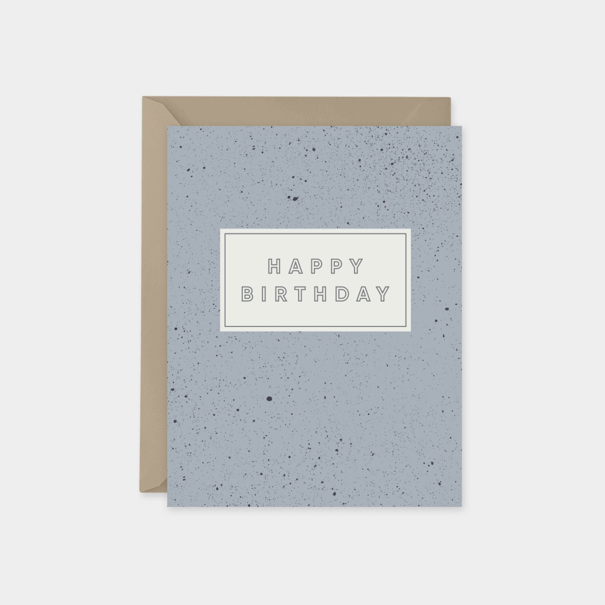 Speckled Happy Birthday Cards, Custom-Greeting & Note Cards-The Design Craft