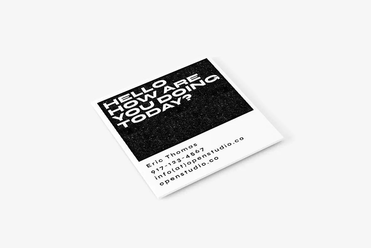 Square Business Card Stamp No. 23,-The Design Craft