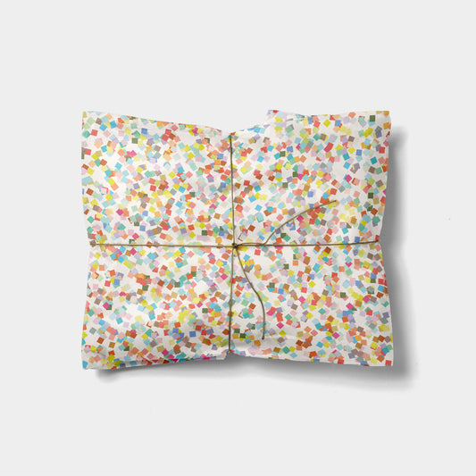 Square Confetti Gift Wrap-Gift Wrapping-The Design Craft