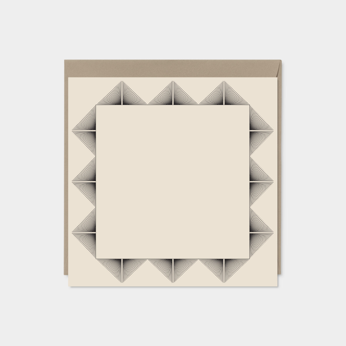 Square Deco Border Note Card II-The Design Craft