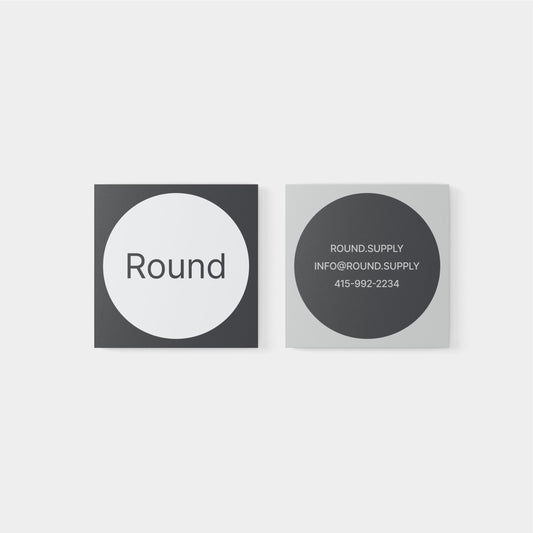 Square Geo Business Card XII-Greeting & Note Cards-The Design Craft