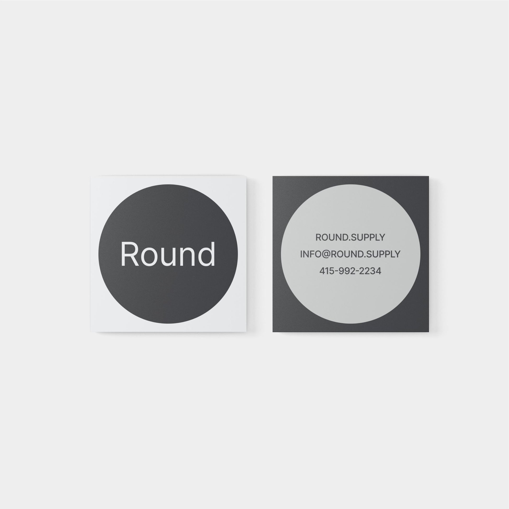 Square Geo Business Card XIII-Greeting & Note Cards-The Design Craft