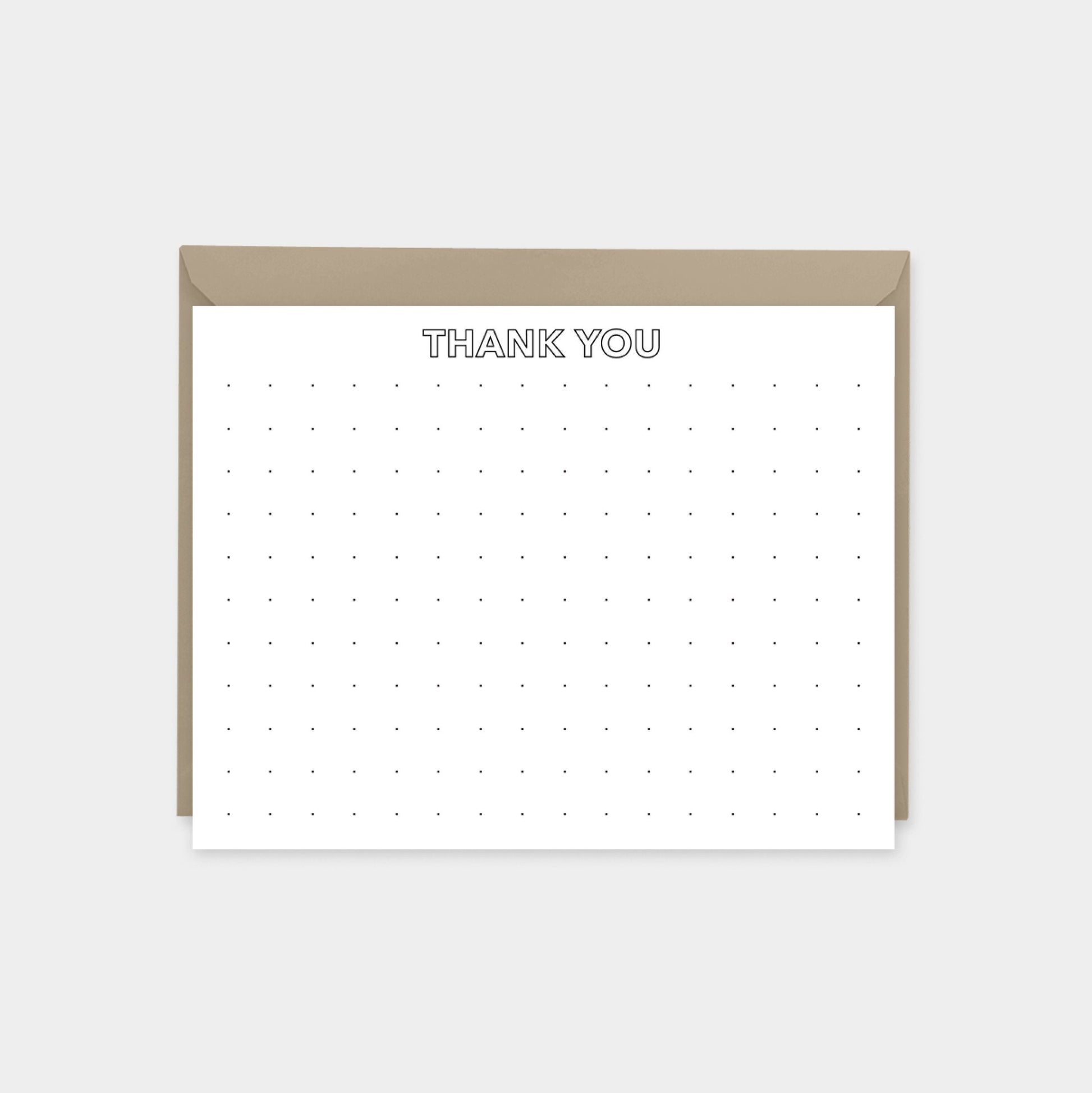 Square Microdot Grid Notecard Set,-Greeting & Note Cards-The Design Craft