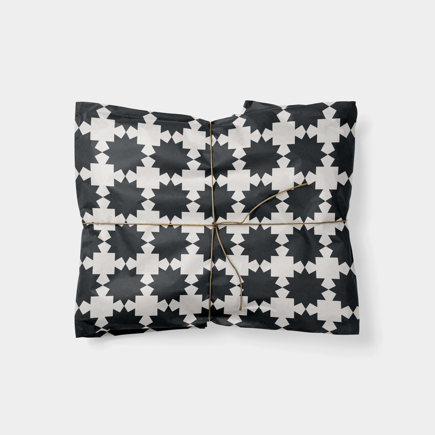 Star Pattern Holiday Gift Wrap