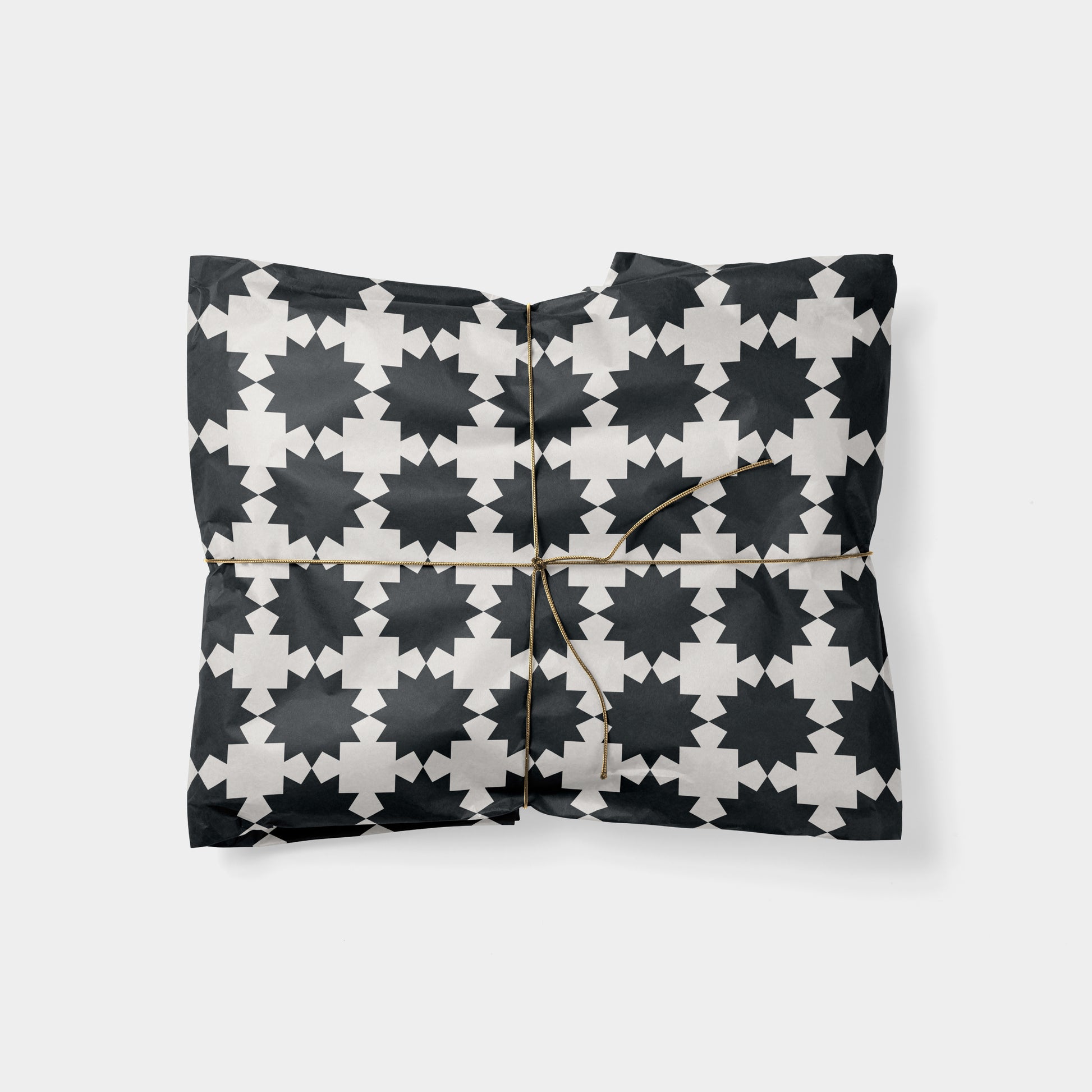Star Pattern Holiday Gift Wrap