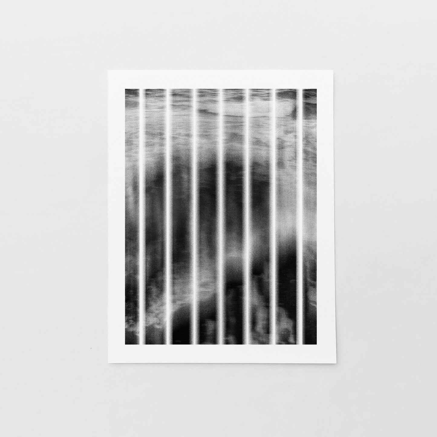 Surf Lines Black and White Art Print,-Art Prints-The Design Craft