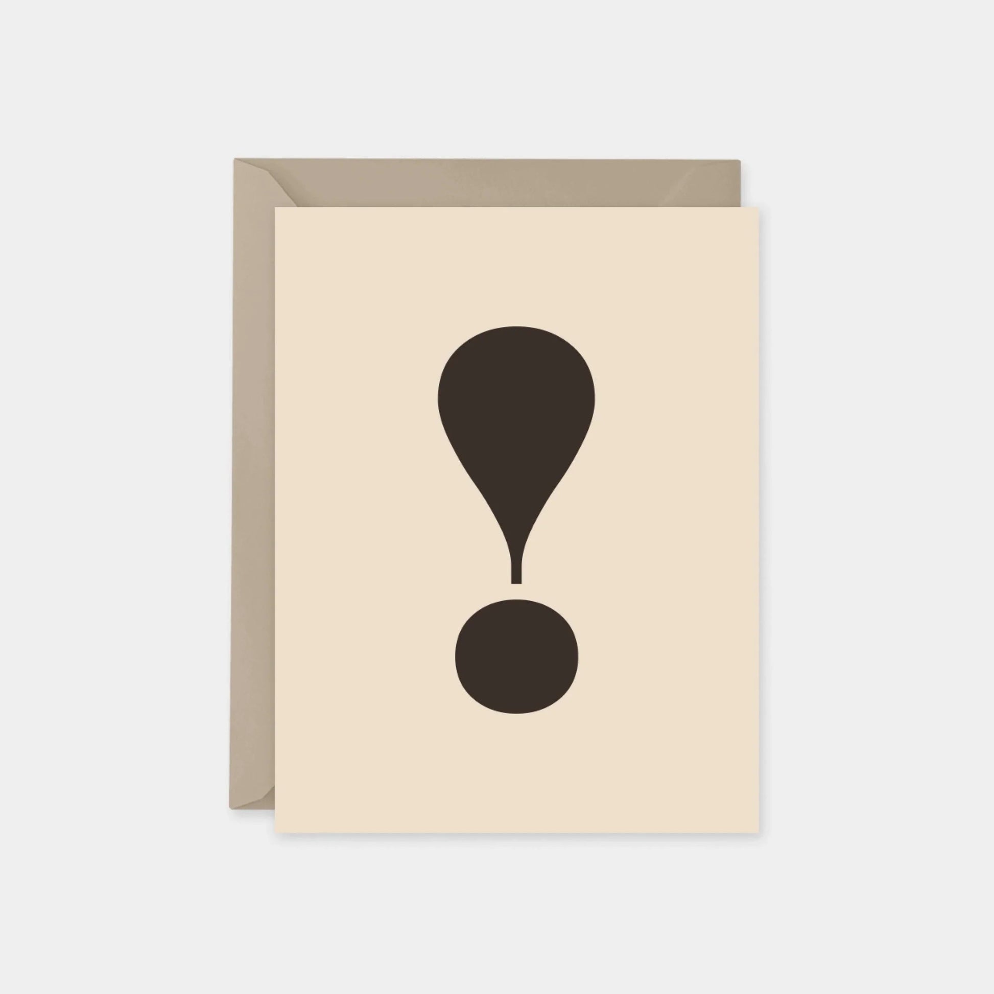 Surprise Exclamation Point Card IV,-Greeting & Note Cards-The Design Craft