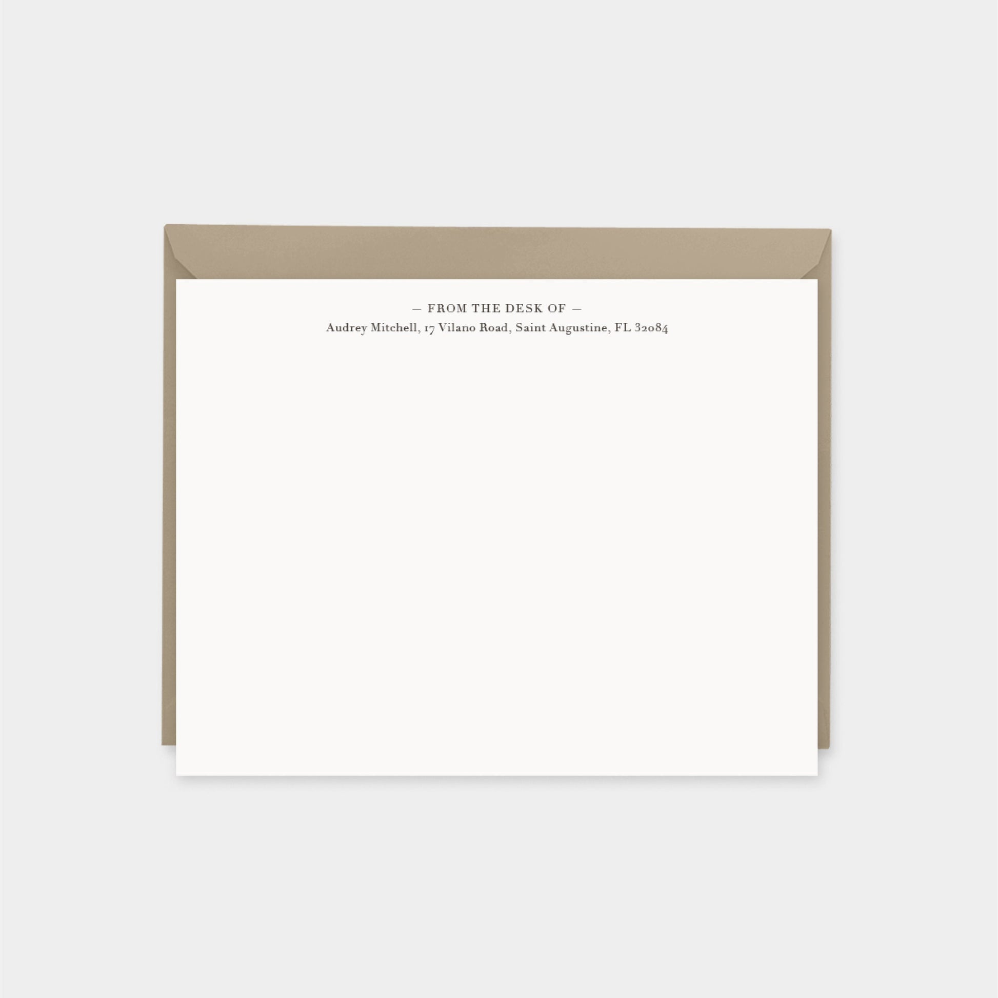 Tan Speckled Texture Note Cards, Elegant-Greeting & Note Cards-The Design Craft