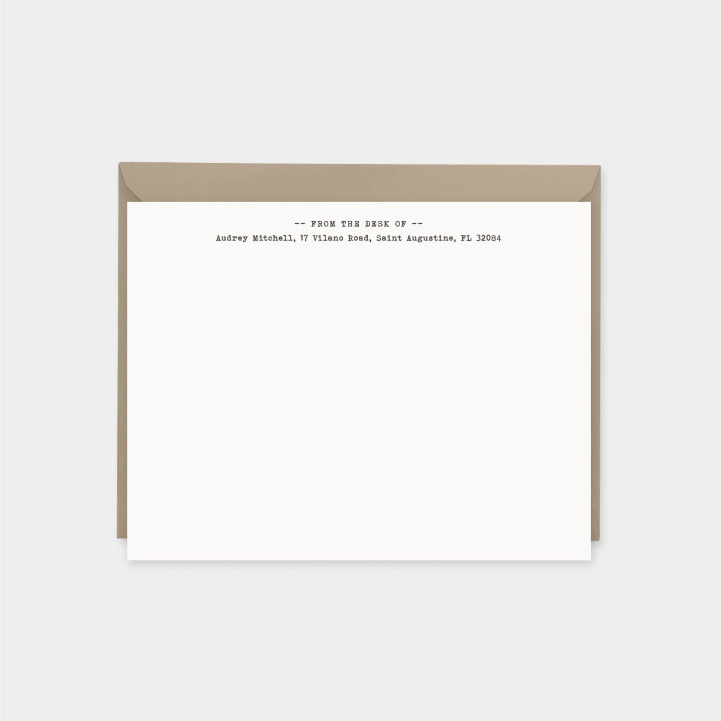 Tan Speckled Texture Note Cards, Elegant-Greeting & Note Cards-The Design Craft