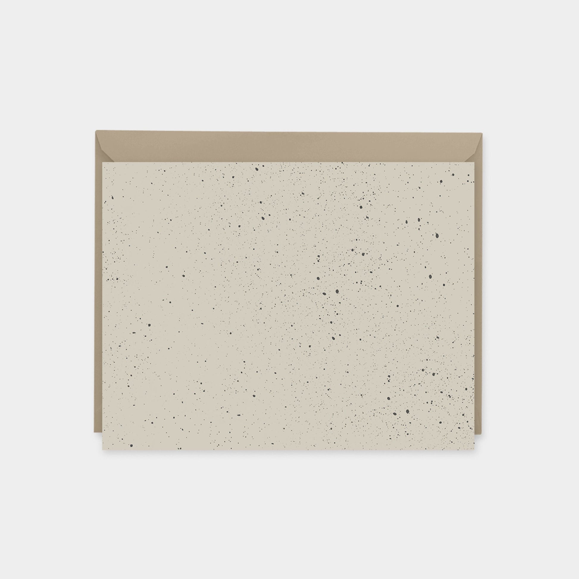 Tan Speckled Texture Note Cards, Elegant-Greeting & Note Cards-The Design Craft