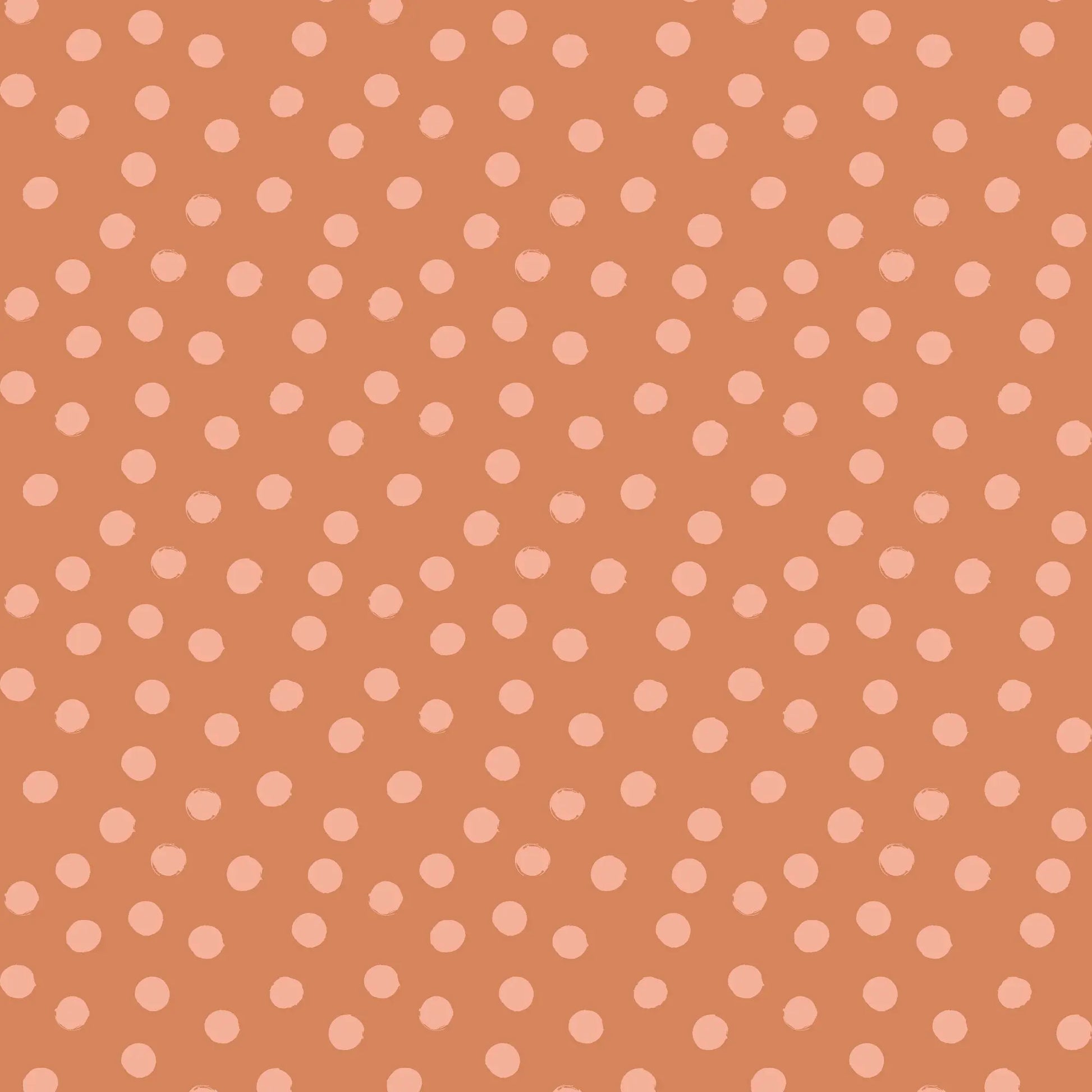 Terracotta Dots Veggie Stamp Gift Wrap