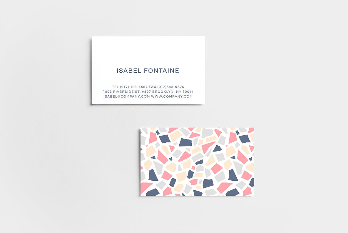 Terrazzo Business Card-Greeting & Note Cards-The Design Craft