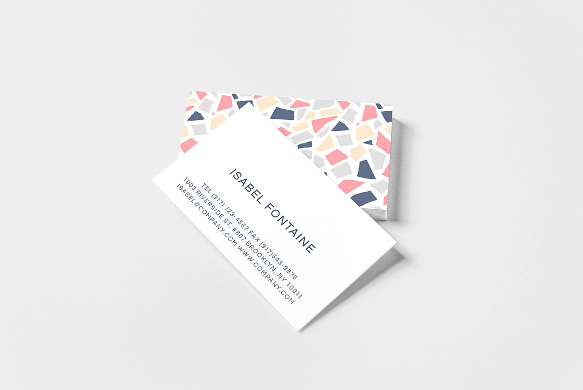 Terrazzo Business Card-Greeting & Note Cards-The Design Craft