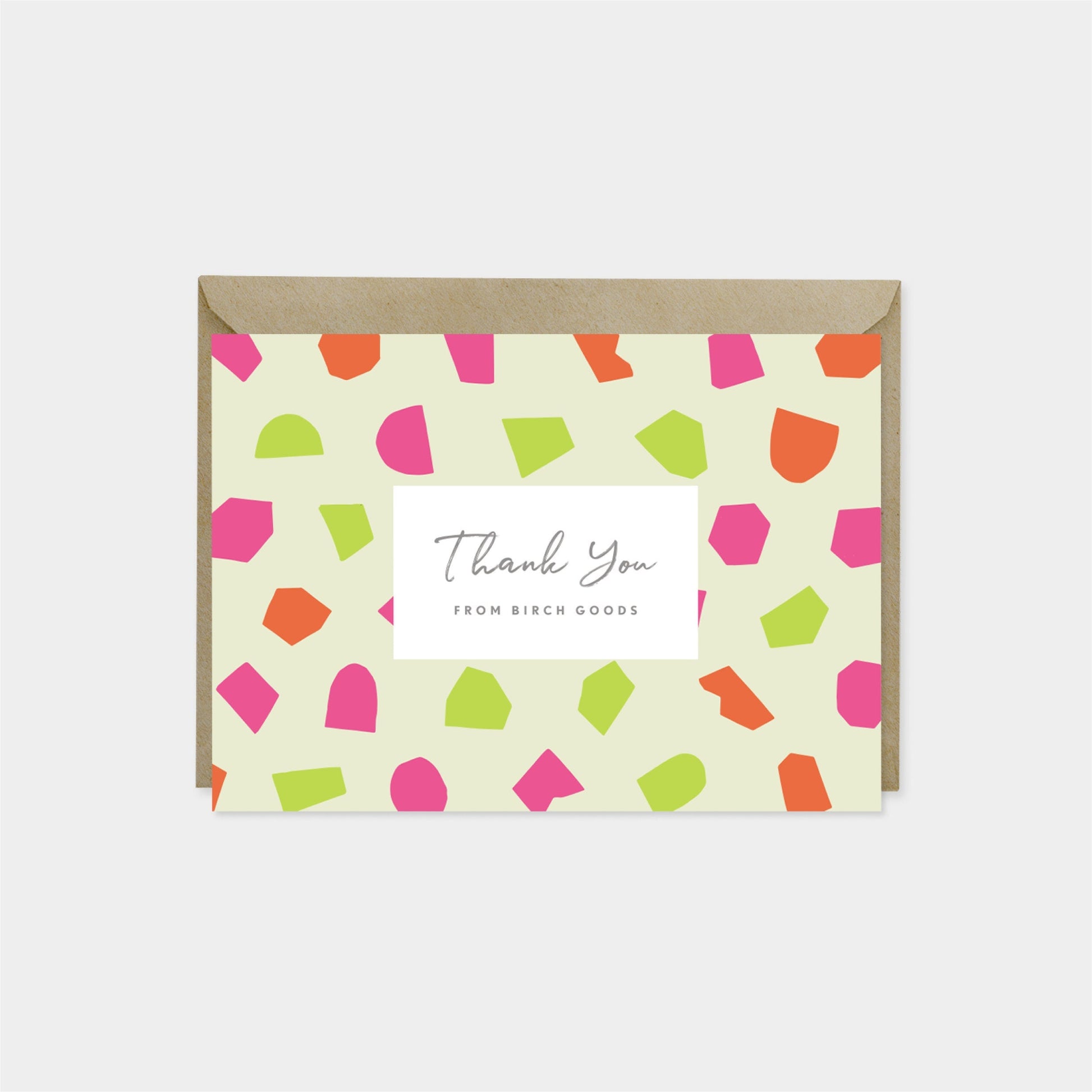 Thank You Card Set, Cut Out Shape-Greeting & Note Cards-The Design Craft